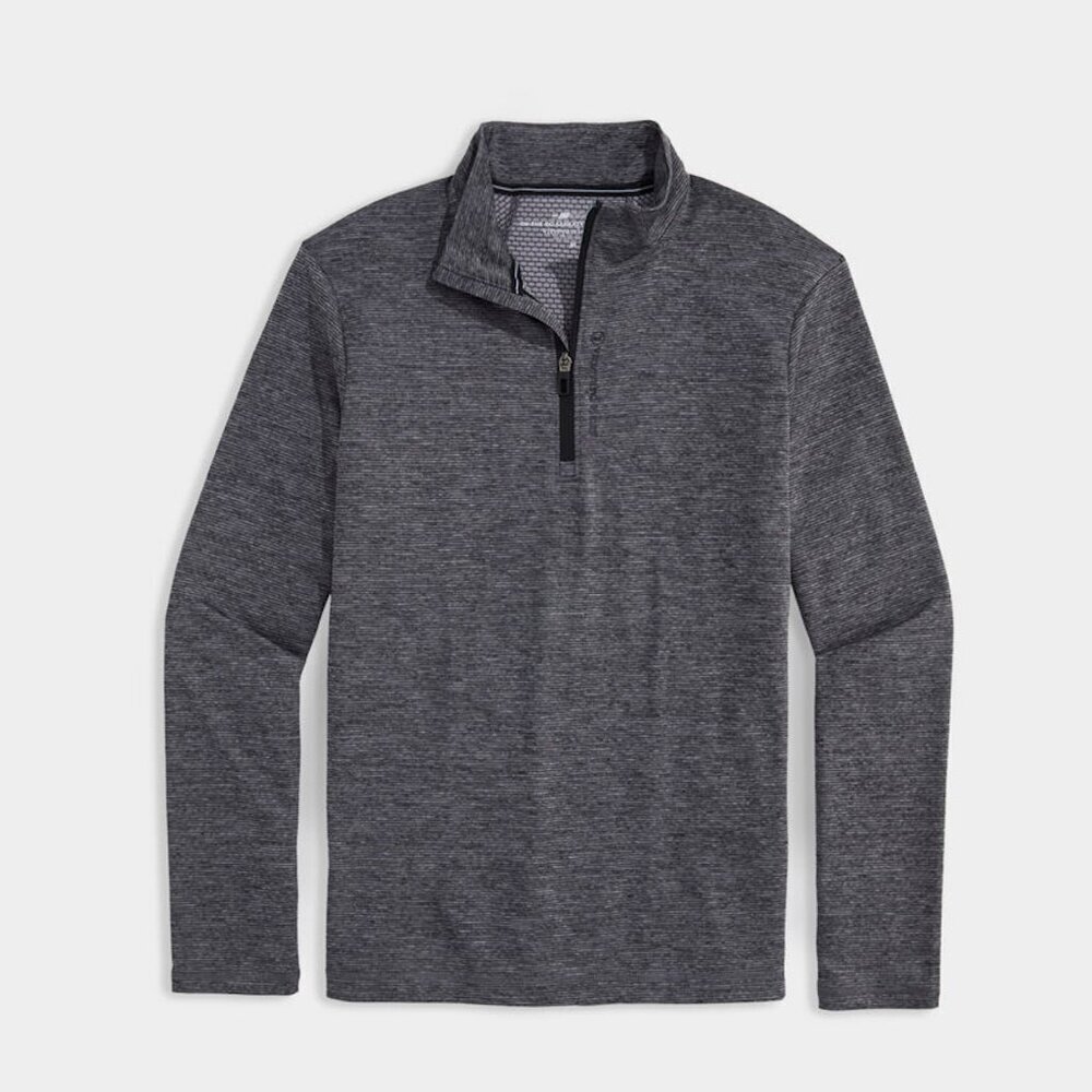 NWT New $128 Vineyard Vines Sankaty Quarter-Zip Evening Sky Top SIze S
